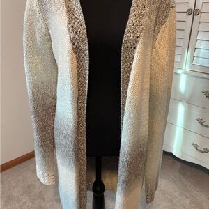 Maurices Gray, light green and Cream Cardigan